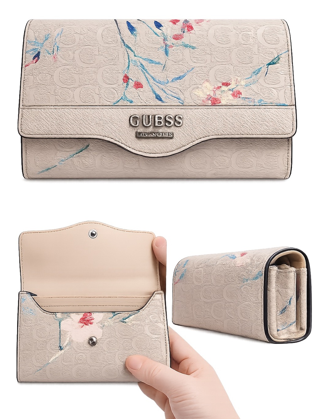 Guess Blush Saffiano Leather Wallet
